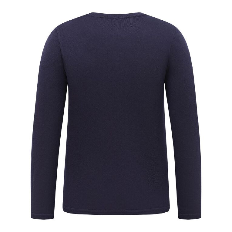 H&H Men's Long Sleeve Thermal Top, Blue Dark, hi-res