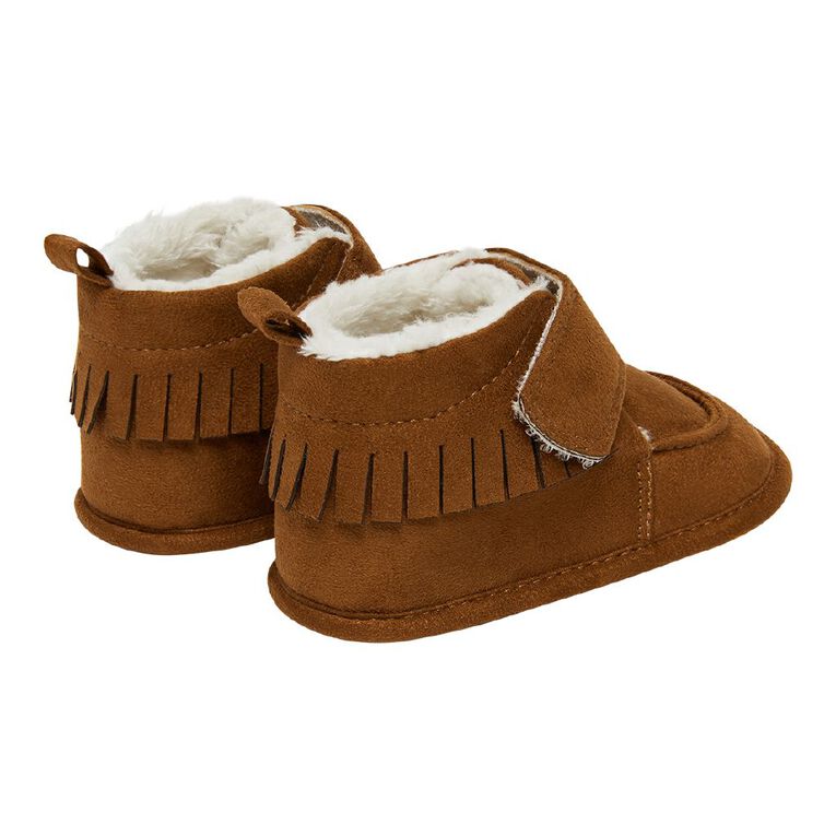 Young Original Infants  Cozy Slipper Boots, Brown, hi-res