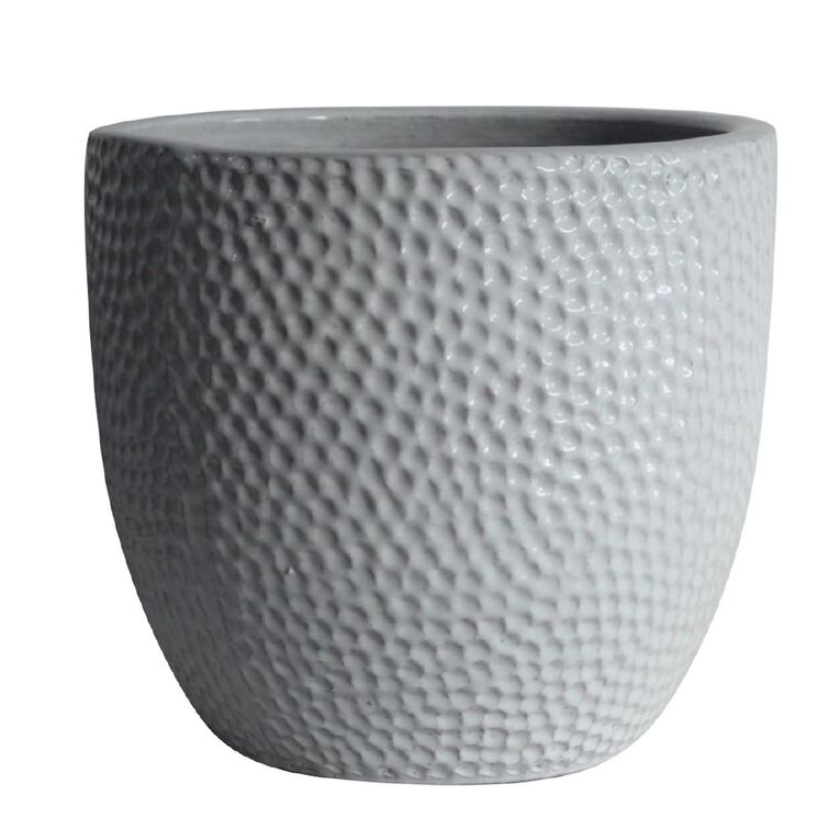 Northcote Pottery Dimple Egg pot 30cm White Large, , hi-res