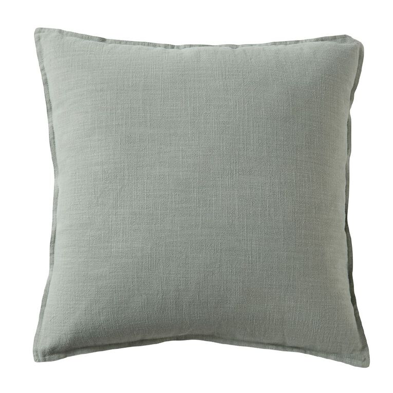 Living & Co Cushion Linen Rich Green 50cm x 50cm, , hi-res