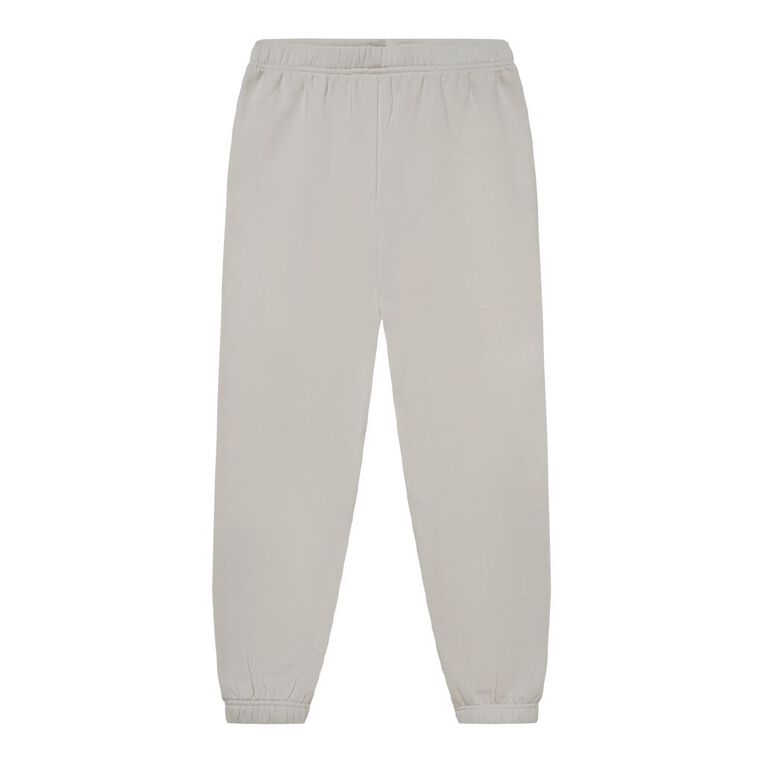 Young Original Plain Cuffed Trackpants, Cream, hi-res