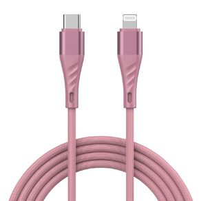 Tech.Inc USB C To Lightning Cable 1m Pink