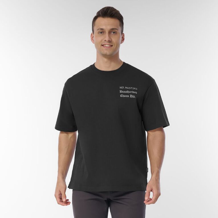 Garage Men's Heavyweight Boxy Tee, Grey Dark, hi-res