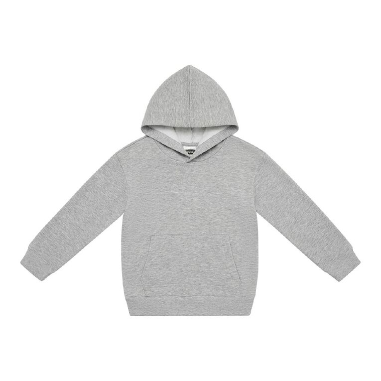Young Original Plain Pullover Hoodie, Grey Mid, hi-res