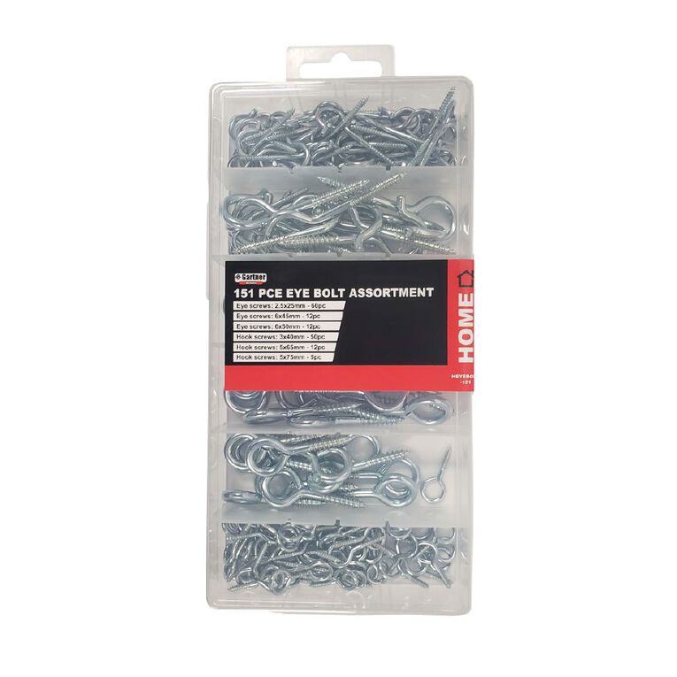 Gartner Home Eye Bolts 151 Piece, , hi-res