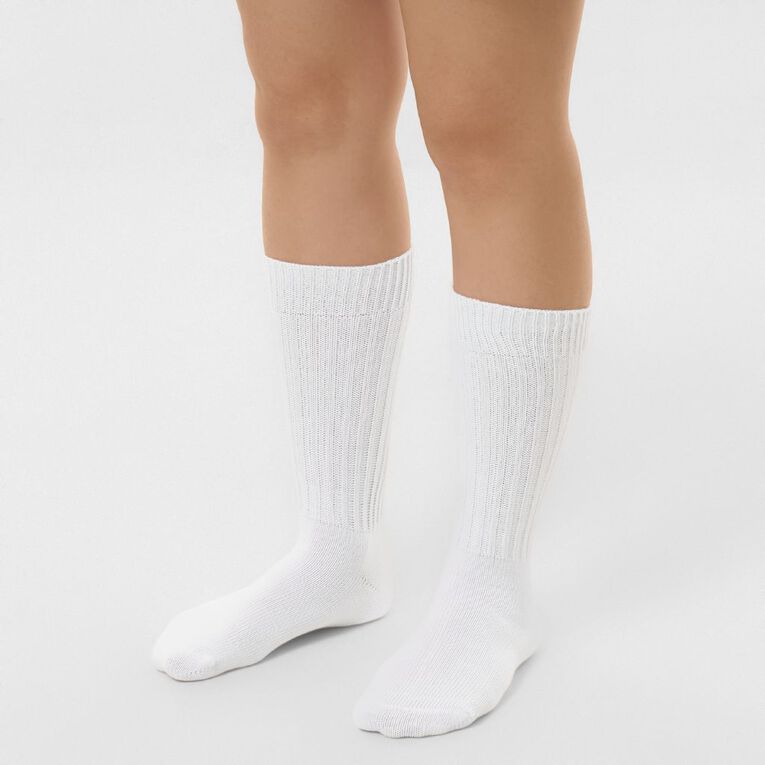 H&H Women's Slouch Sock 1 Packs, White, hi-res