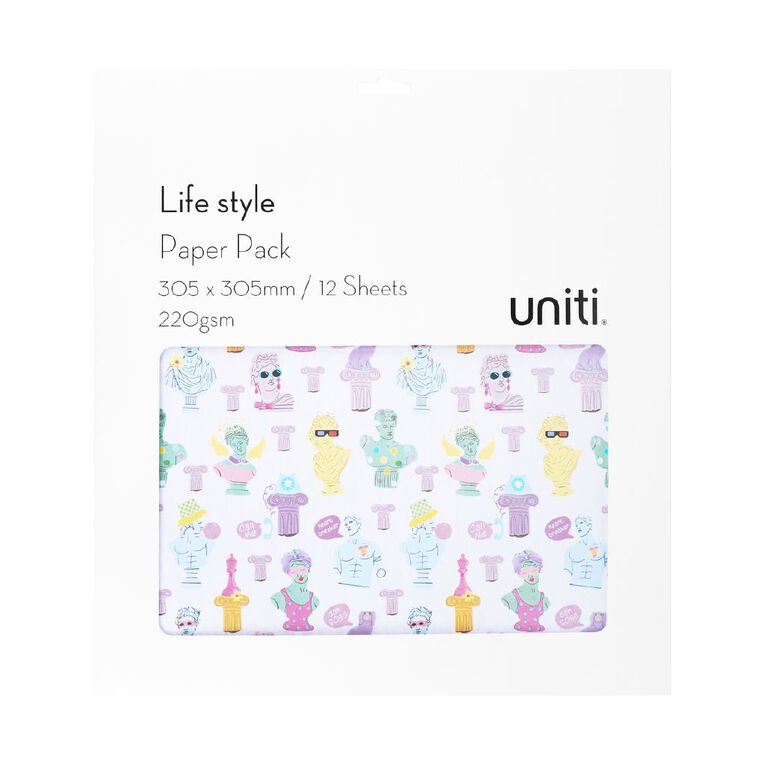Uniti Life Style 12 x 12 inch Paper Pad, , hi-res