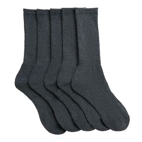 Active Intent Men's Cushioned Crew Socks 5 Pack