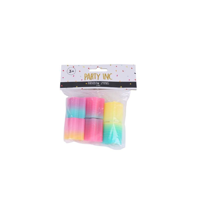 Party Inc Rainbow Spring 3.5cm 6 Pack, , hi-res