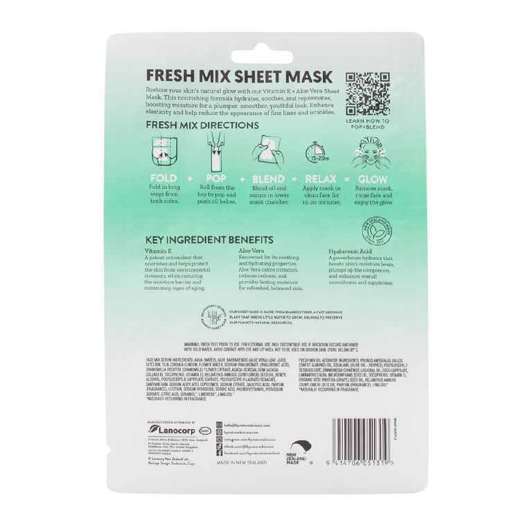 By Nature Vitamin E Fresh Mix Sheet Mask, , hi-res