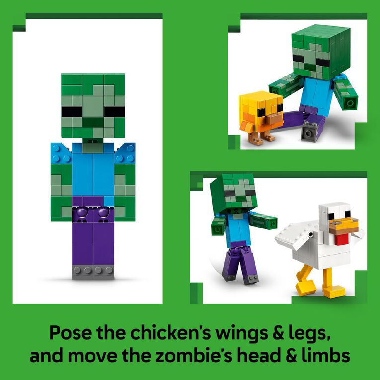 LEGO Minecraft Chicken Jockey 21582, , hi-res
