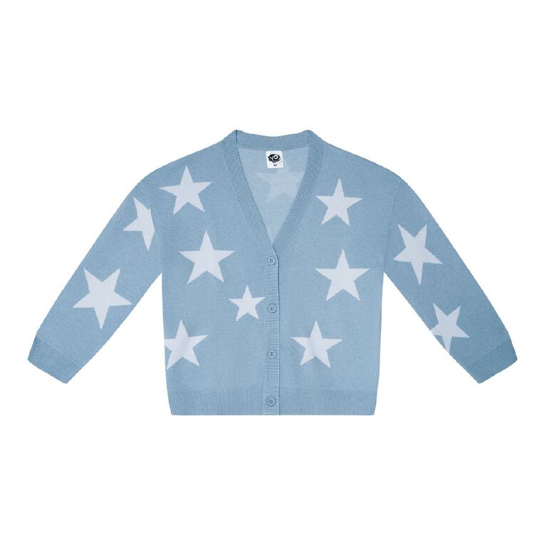 Young Original Jacquard Cardigan, Blue Light, hi-res