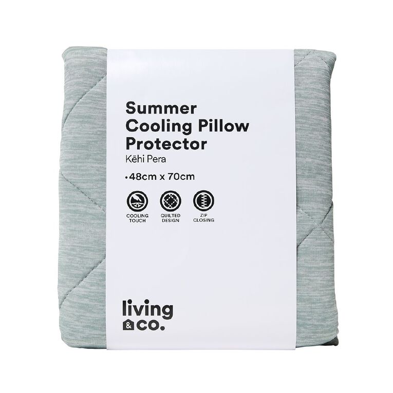 Living & Co Pillow Protector Cooling Cover Green One Size, , hi-res