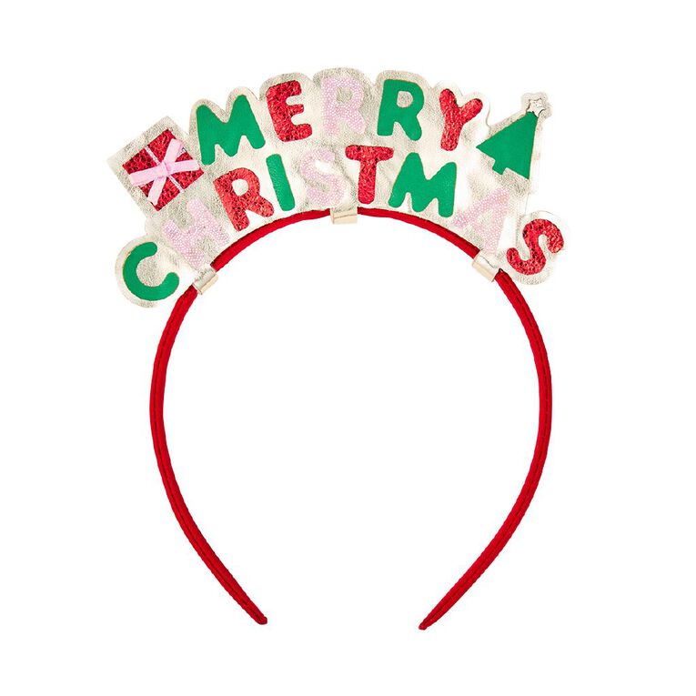 Wonderland Merry Christmas Headband, , hi-res