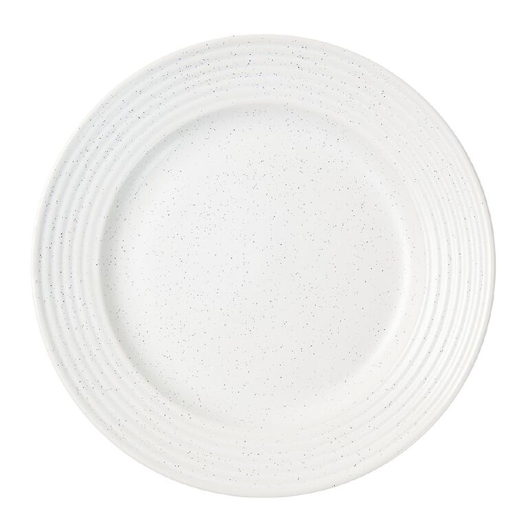 Living & Co Textured Dinner Plate Ivory, , hi-res