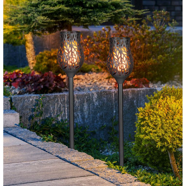 Kiwi Garden Solar Flame Light, , hi-res