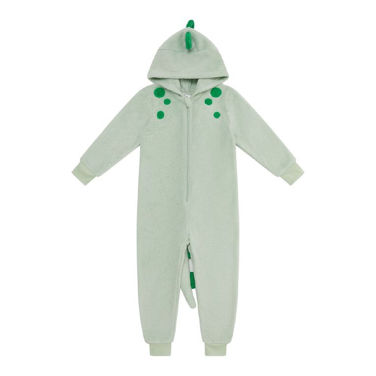 H&H Kids' Dinosaur Onesie, Green Light, hi-res