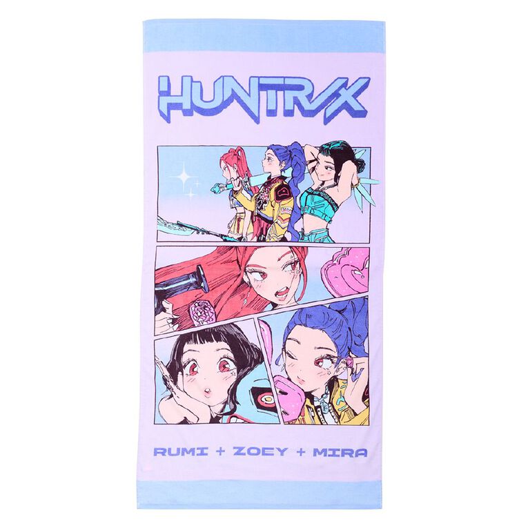 KPop Demon Hunters Beach Towel 75x150cm, , hi-res