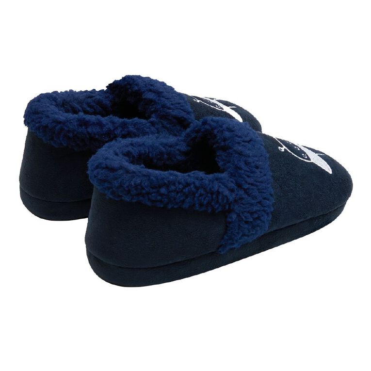 Young Original Senior Kids' Romy Closed Back Slippers, Blue Dark, hi-res