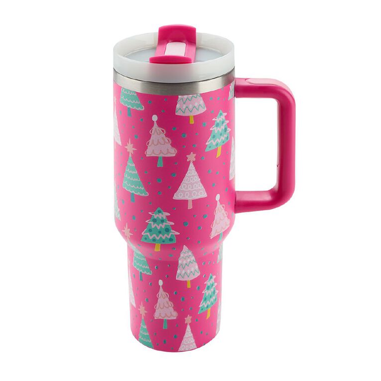 Seymours Limited Edition Christmas Cup with Straw Assorted 1.2L, , hi-res