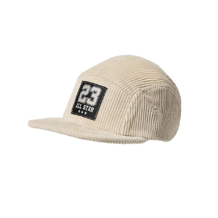 Young Original Kids' 5 Panel Cord Cap, Brown Light, hi-res