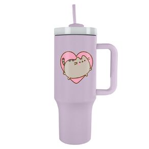 Pusheen Travel Cup with Straw