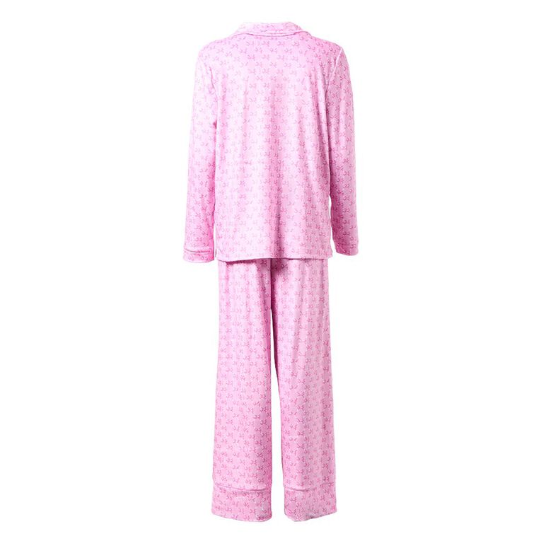 Barbie Women's Mink Pyjama Set, Pink Mid, hi-res