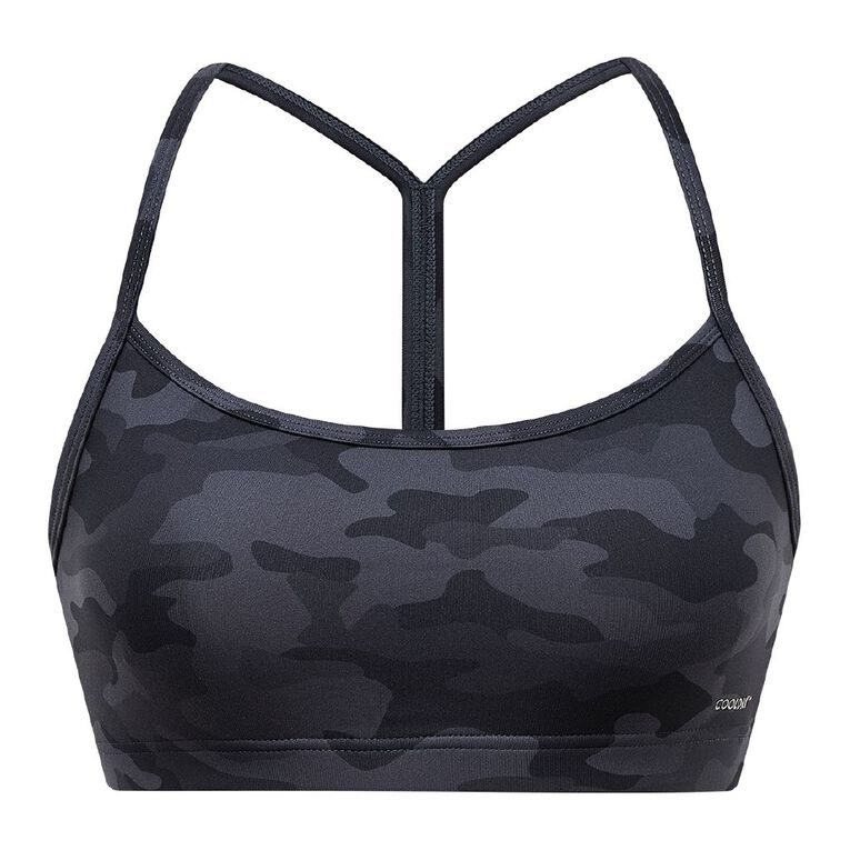 Active Intent Women's Active Thin Strap Crop, Grey Dark, hi-res