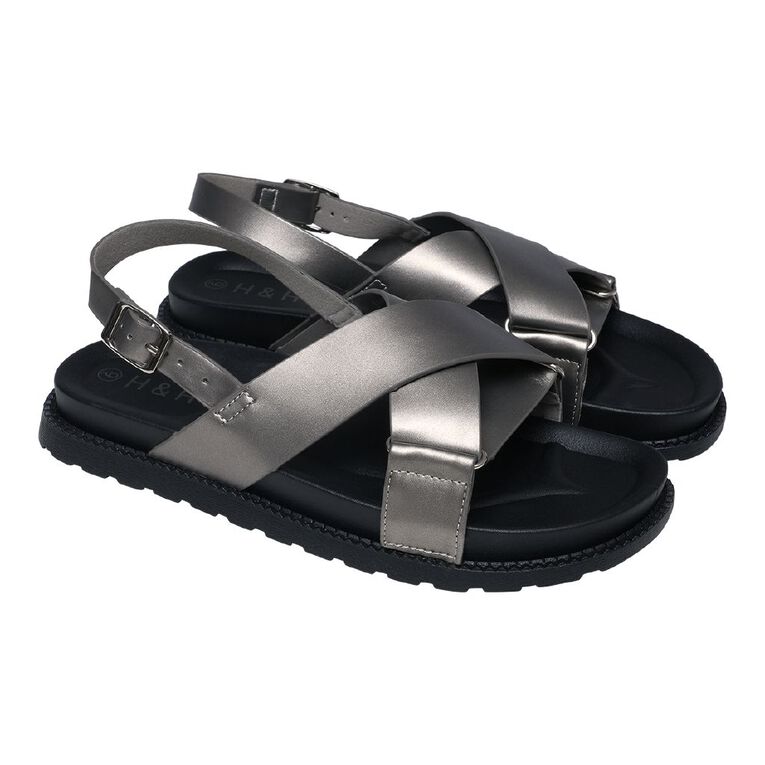 H&H Women's Xover Chunky Sandals Pewter, Pewter, hi-res