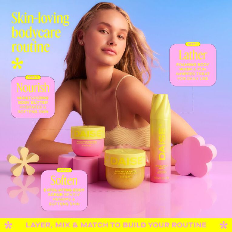 Daise Moisturizing Body Butter Pineapple 250g, , hi-res