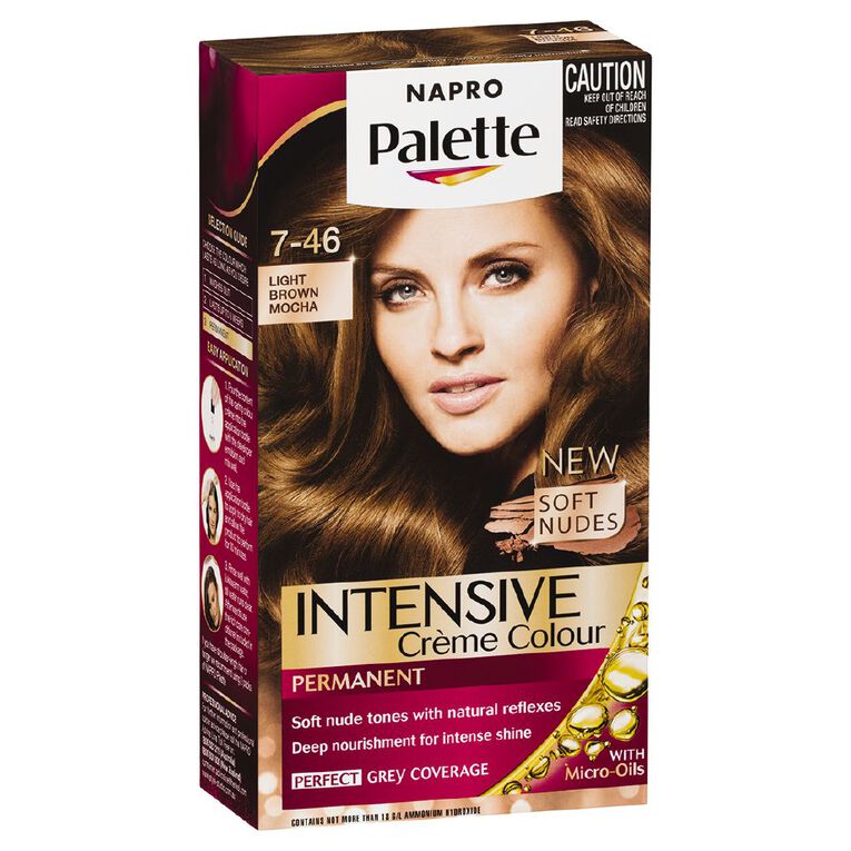 Napro Palette Hair Colour Light Brown Mocha 7-46, , hi-res