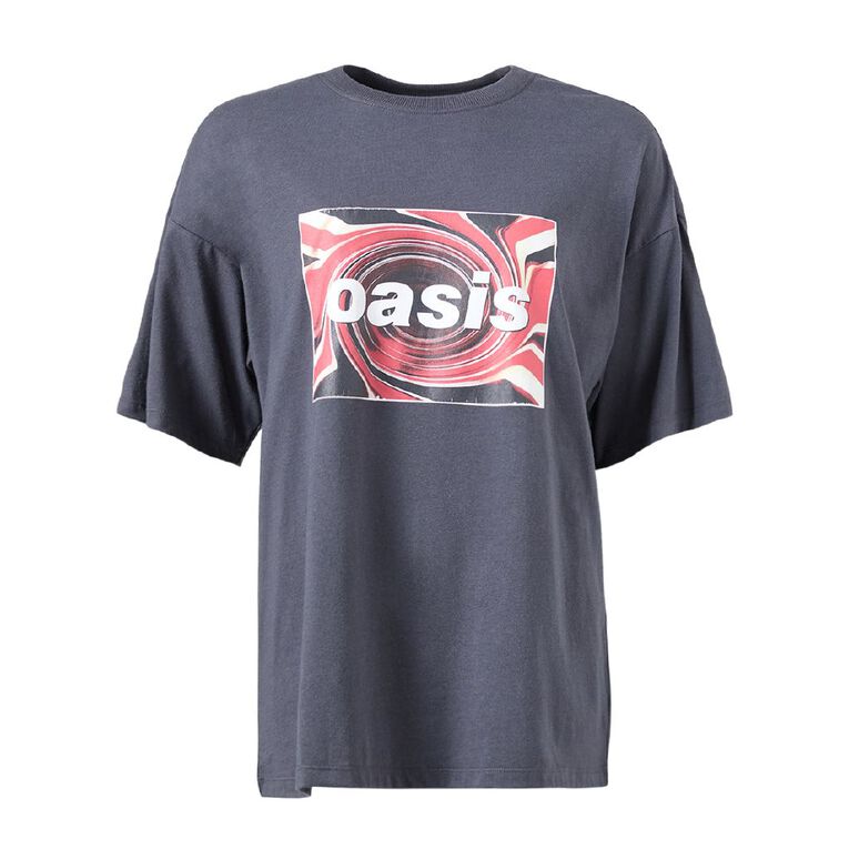 Women's Oasis BF Tee, Grey Dark, hi-res