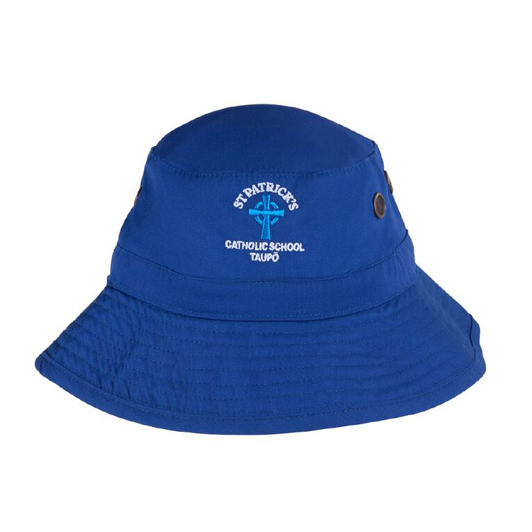 Schooltex St Patrick's Catholic Taupo Bucket Hat with Embroidery, Royal, hi-res