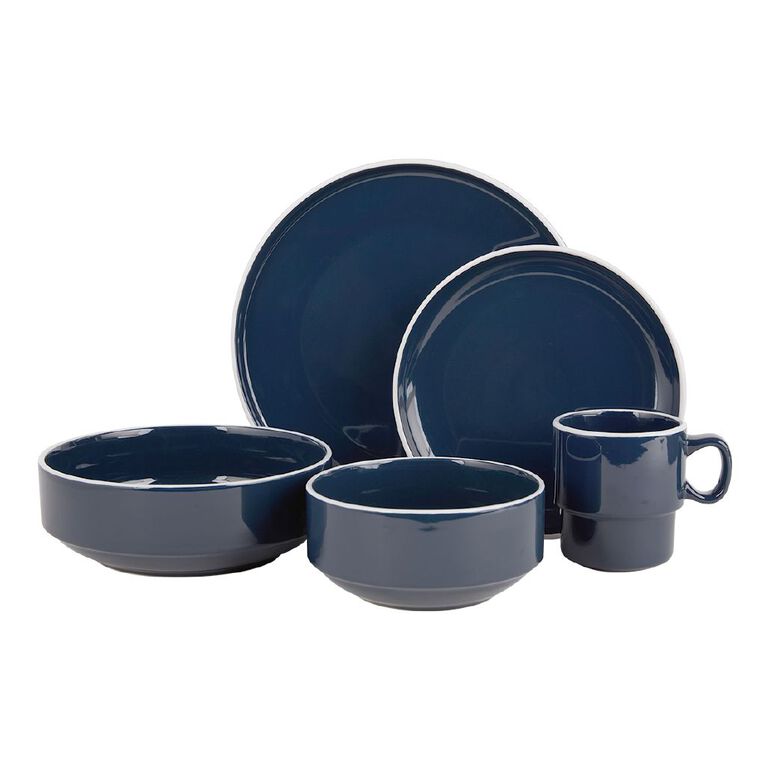 Living & Co York Rimmed Mug Blue, , hi-res