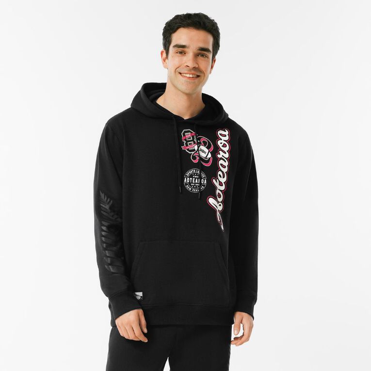 Active Intent Supporter Fleece Hoody, Black, hi-res