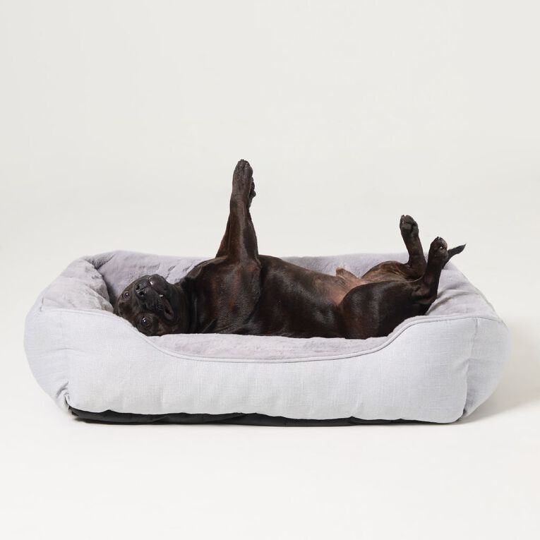 Petzone Grey Rectangular Bed Large, , hi-res