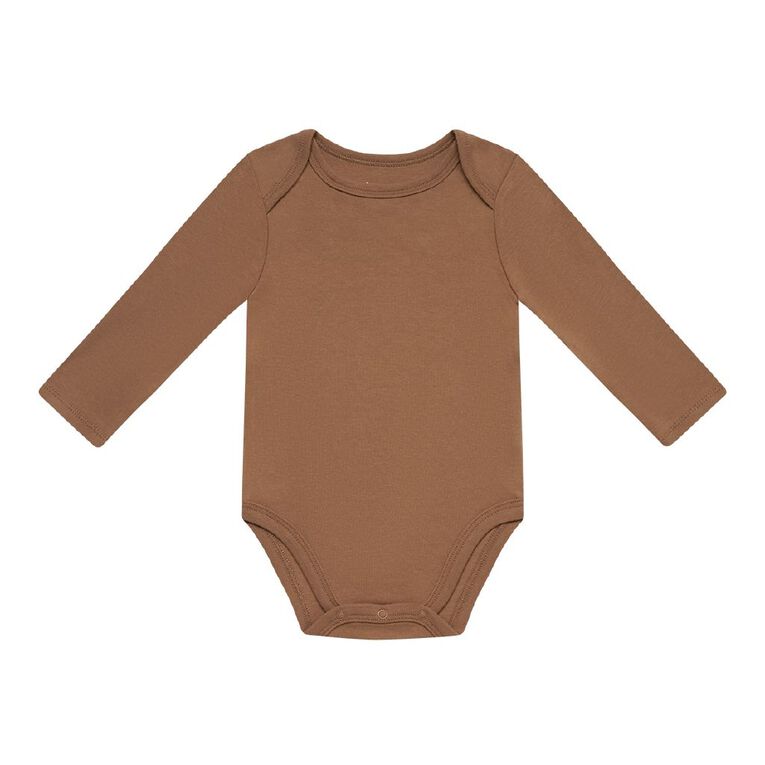 Young Original Babys' Long Sleeve Printed Bodysuit 3 Pack, Blue Light SQUIRREL, hi-res