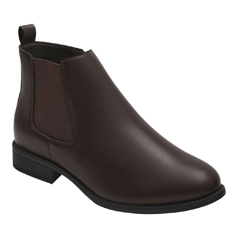 H&H Women's Chelsea Boots, Brown Dark, hi-res