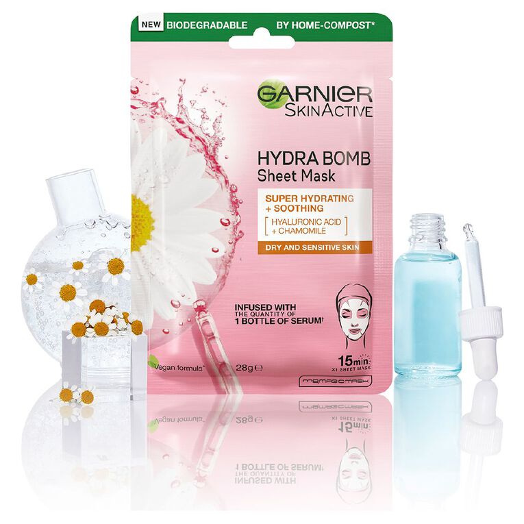 Garnier Hydrabomb Camomile Tissue Mask, , hi-res