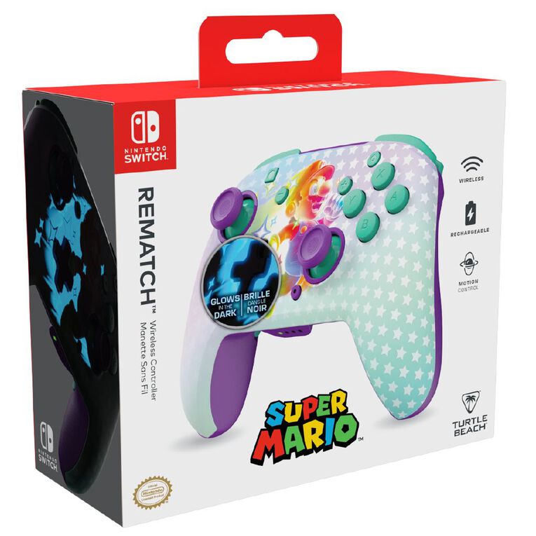 Turtle Beach Rematch Wireless Controller Invincible Mario NSW, , hi-res