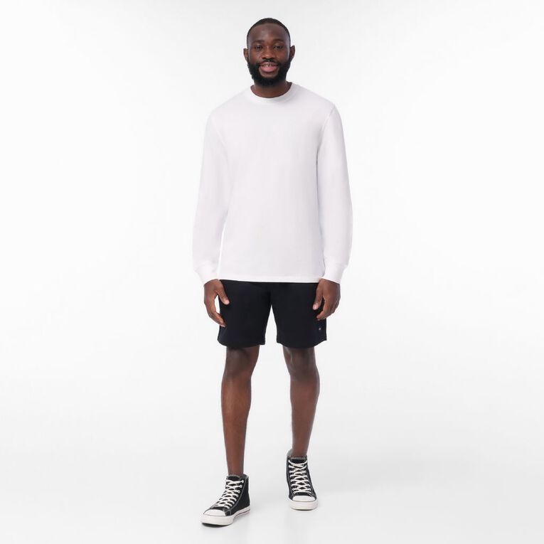H&H Men's Long Sleeve Plain Tee, White, hi-res
