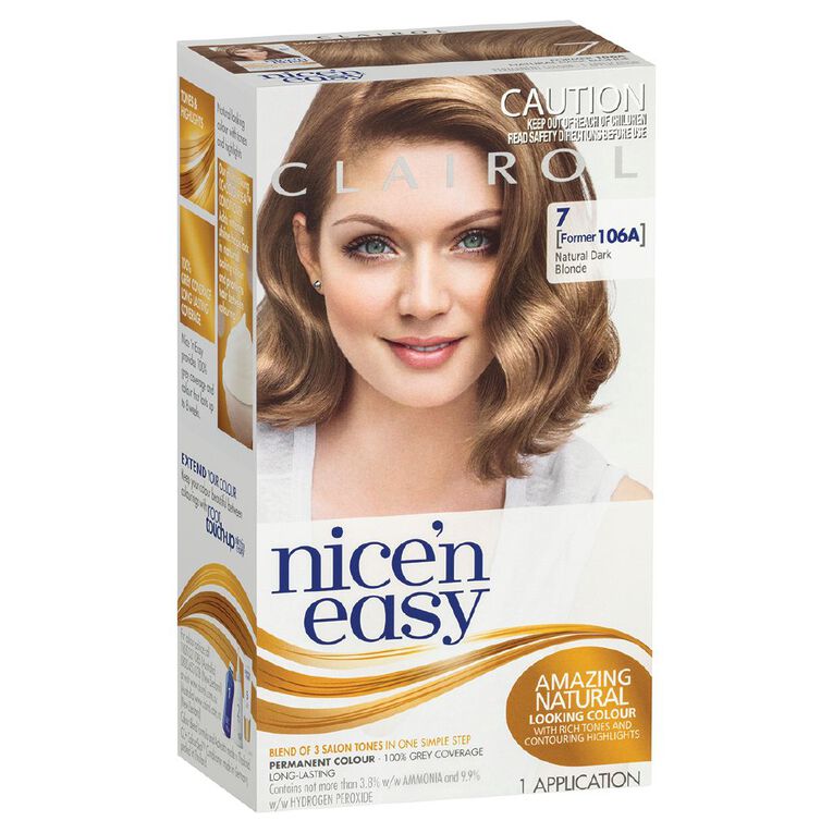 Clairol Nice N Easy Permanent Hair Colour Dark Blonde 7, , hi-res