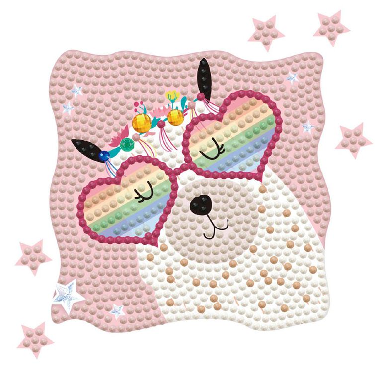 Diamond Dotz Cameo Llama Rainbow, , hi-res