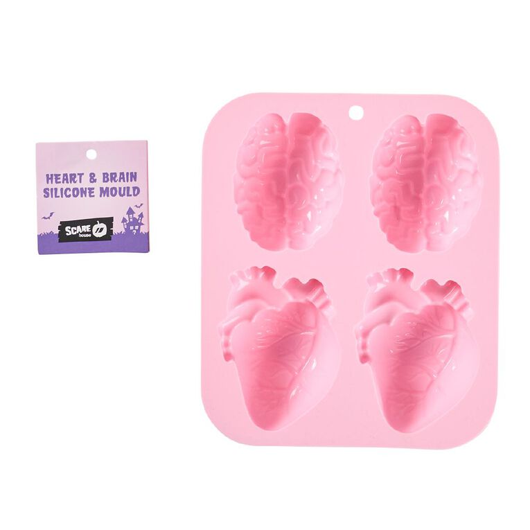 Scarehouse Heart & Brain Silicone Mould, , hi-res