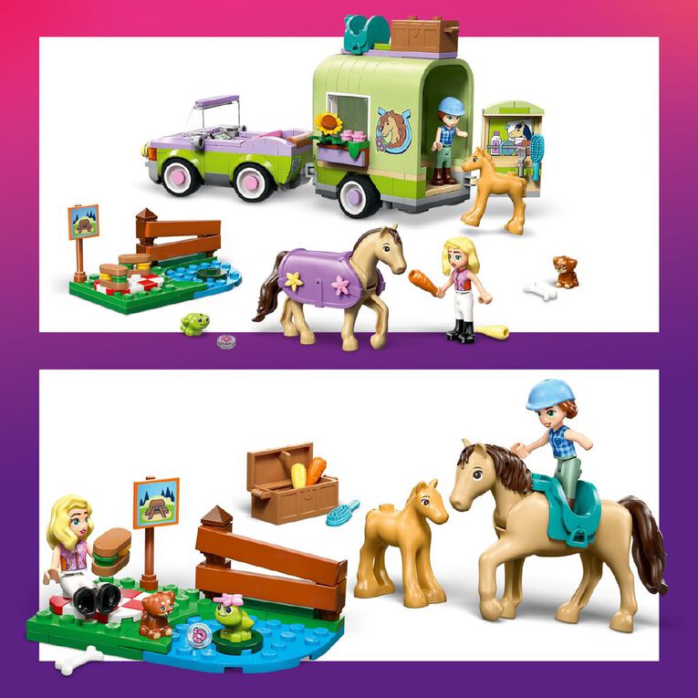 LEGO Friends Horse & Baby Foal Trailer 42695, , hi-res