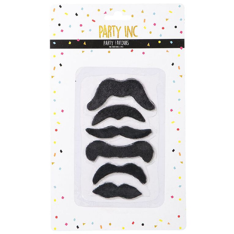 Party Inc Party Favours Moustache 6 Pack, , hi-res
