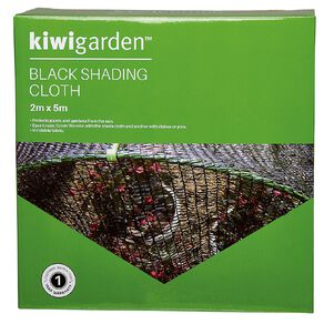 Kiwi Garden Shading Cloth 60gsm Black 2m x 5m
