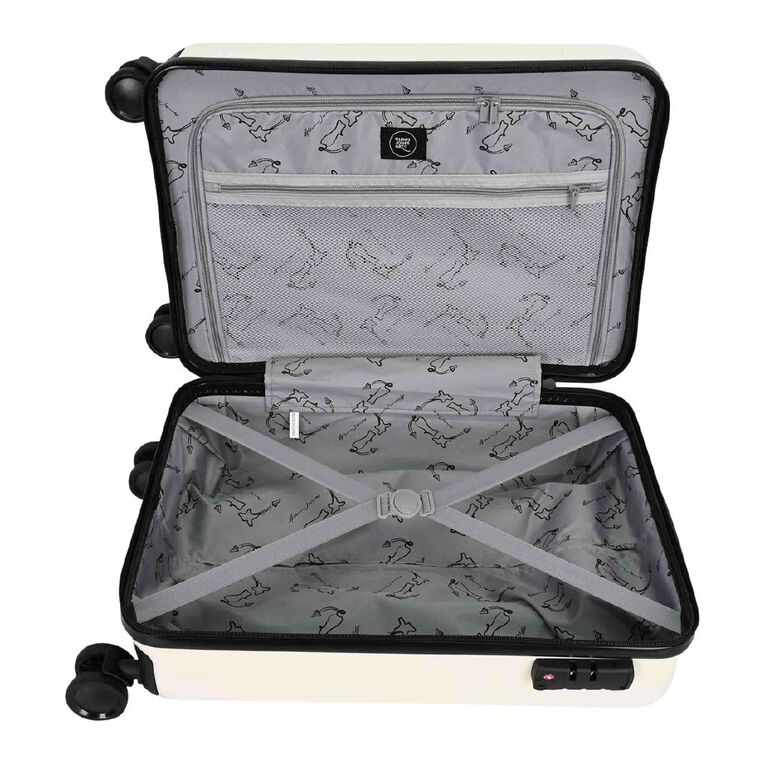 Glenn Jones 56cm Hard side Carry On Suitcase New Zealand Maps, , hi-res