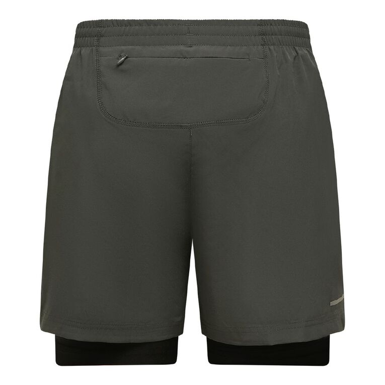 Active Intent Men's Lined 5 Inch Shorts, Grey Dark, hi-res