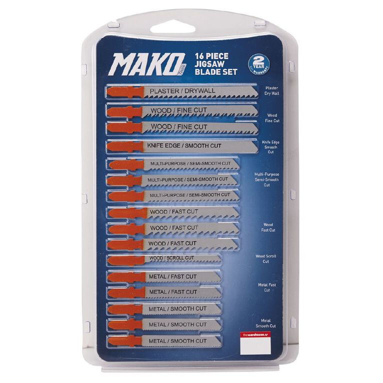 Mako Jigsaw Blade Set 16 Pack, , hi-res